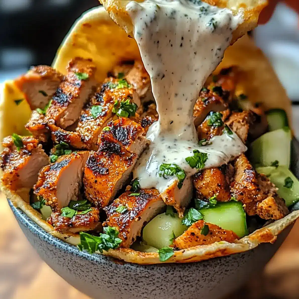 Chicken Shawarma with Garlic Sauce Recipe