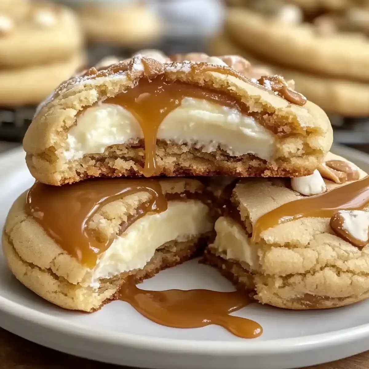 Caramel Cheesecake Cookies