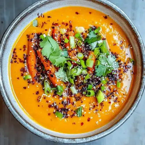 Spicy Miso Carrot Soup