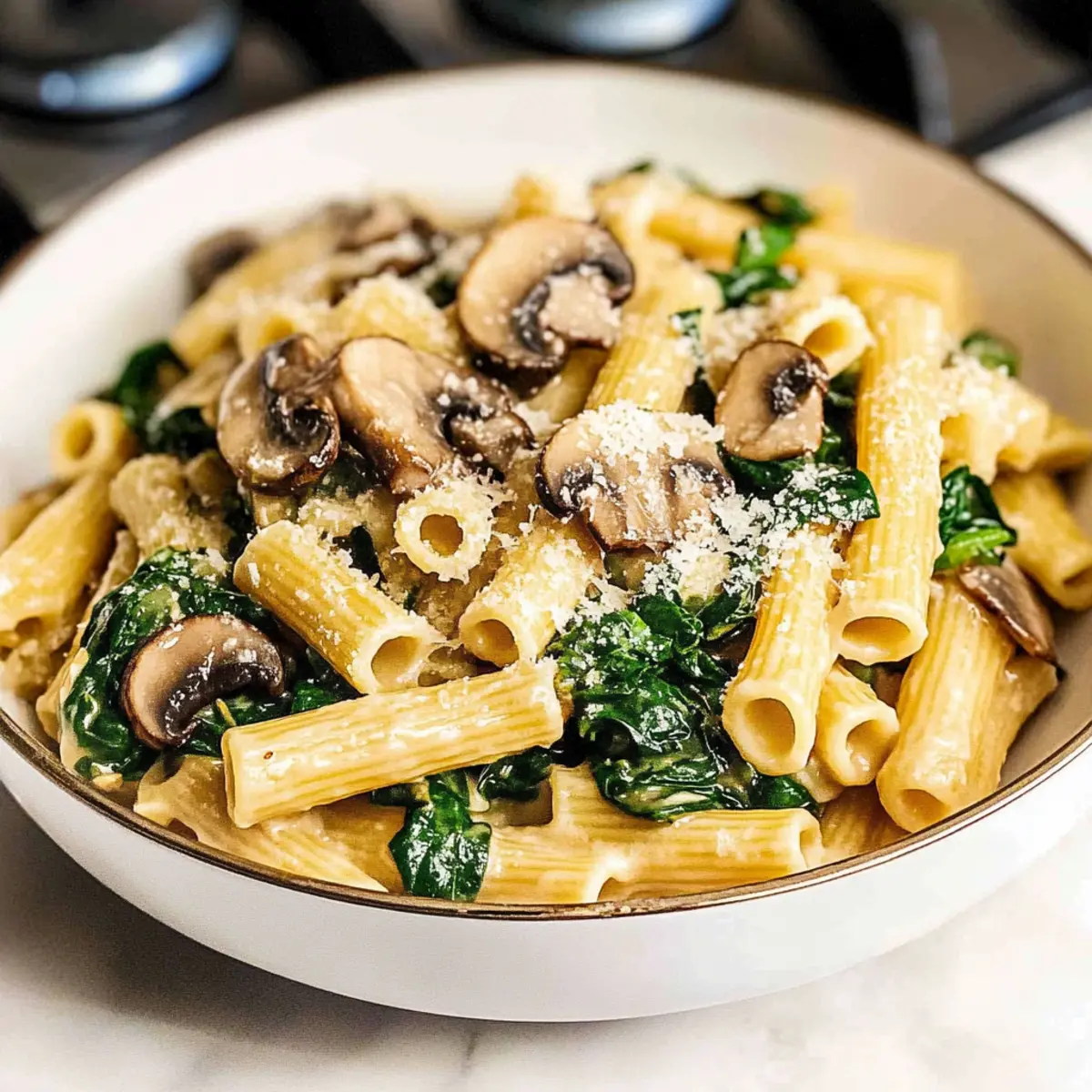 Spinach Mushroom Pasta