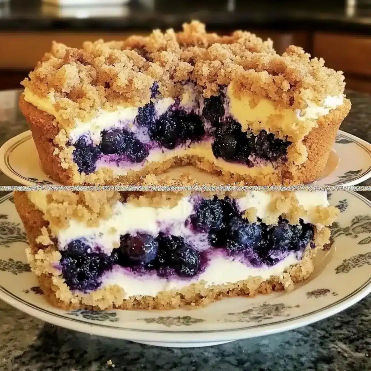 Blueberry Cream Cheese Crumb Cake