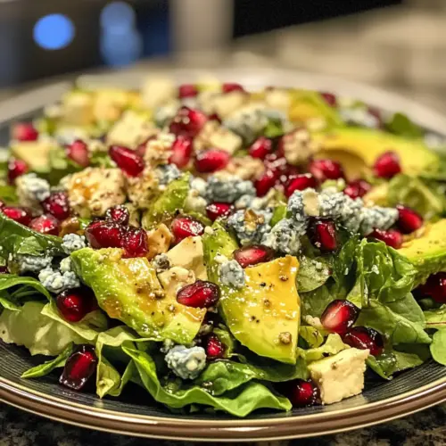 Pomegranate Salad with Honey Mustard Dressing