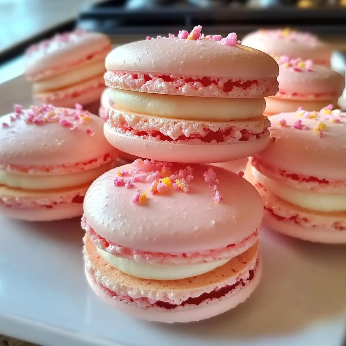 Strawberry Cheesecake Macarons