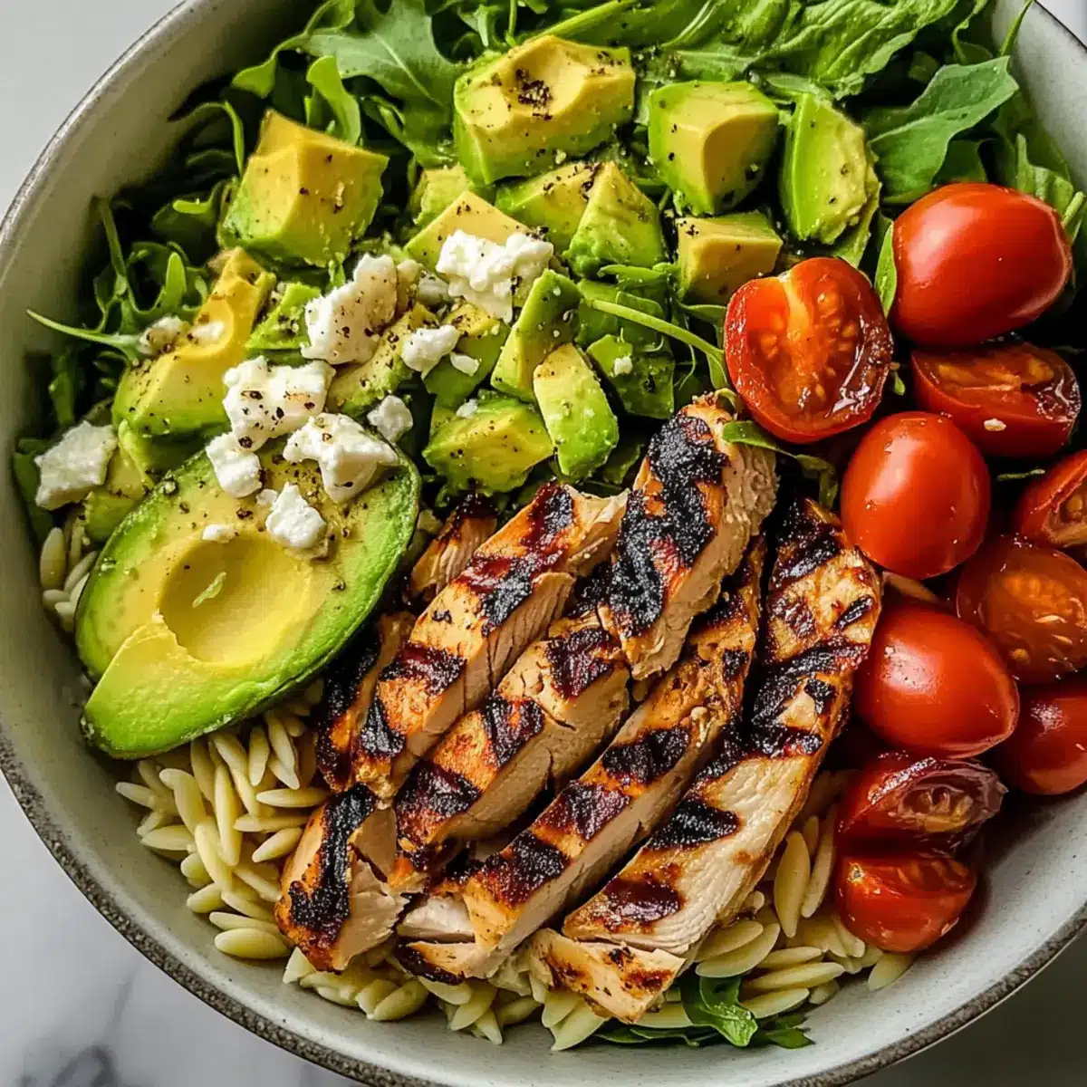 Grilled Chicken Orzo Salad