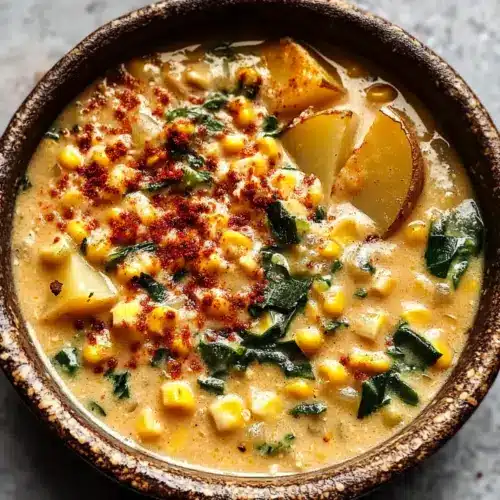 Vegan Sweet Corn & Miso Chowder