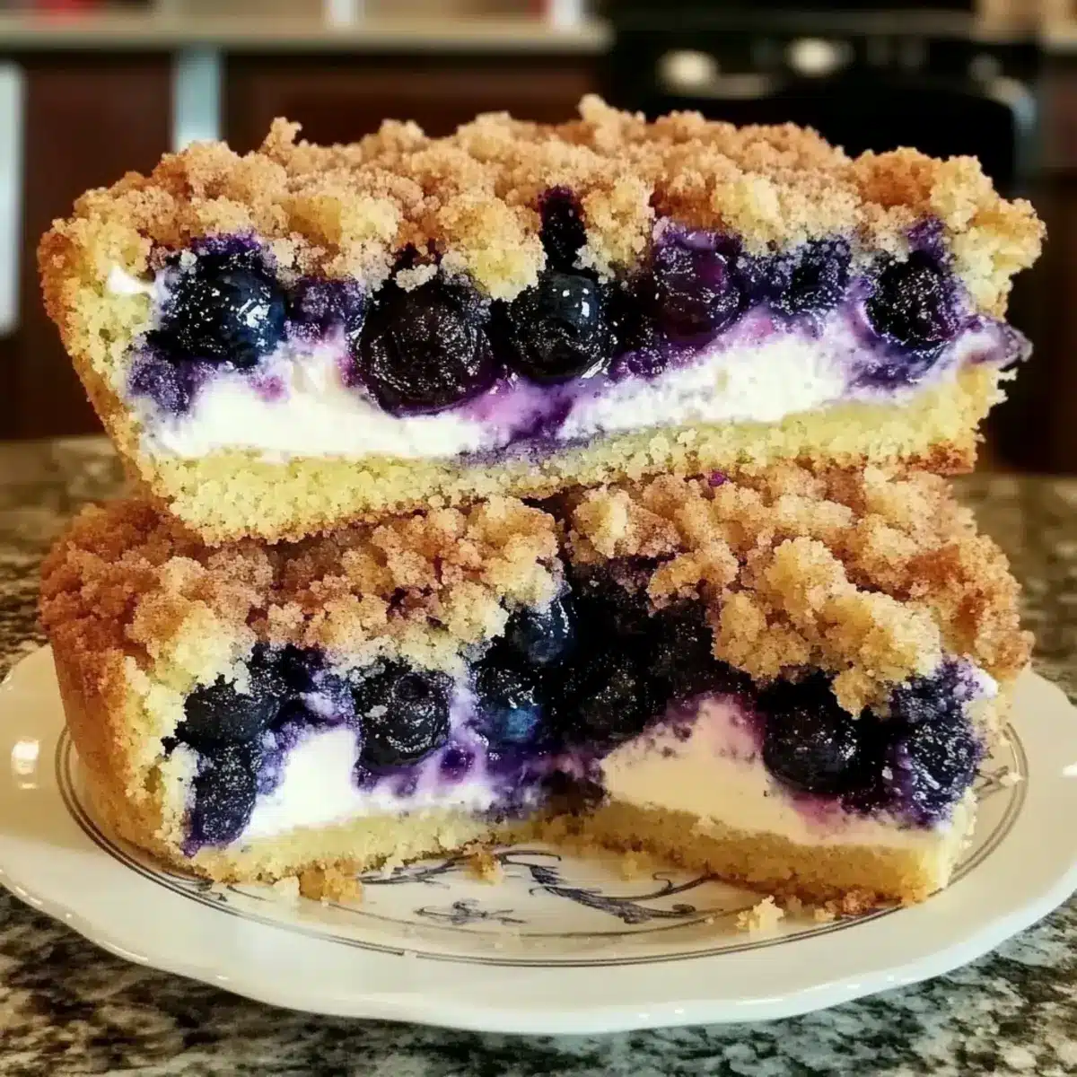 Blueberry Cream Cheese Crumb Cake