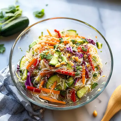 Spring Roll Salad with Spicy Ginger Dressing