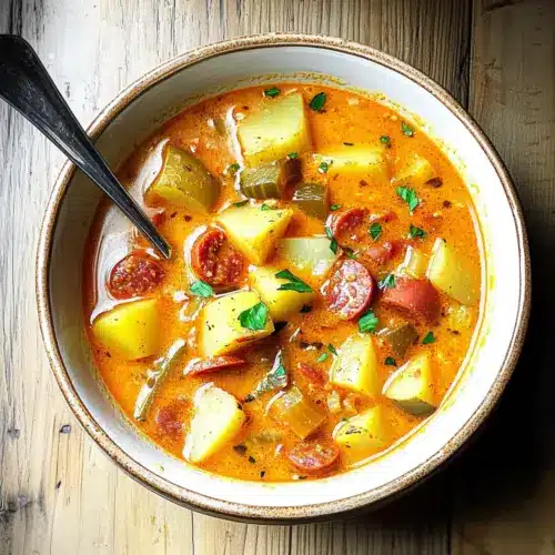 Spanish Potato Soup with Chorizo