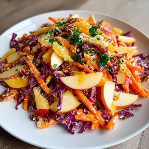 Apple Carrot Salad with Creamy Citrus Dressing