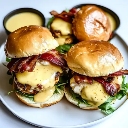 Honey Mustard BLT Chicken Sliders
