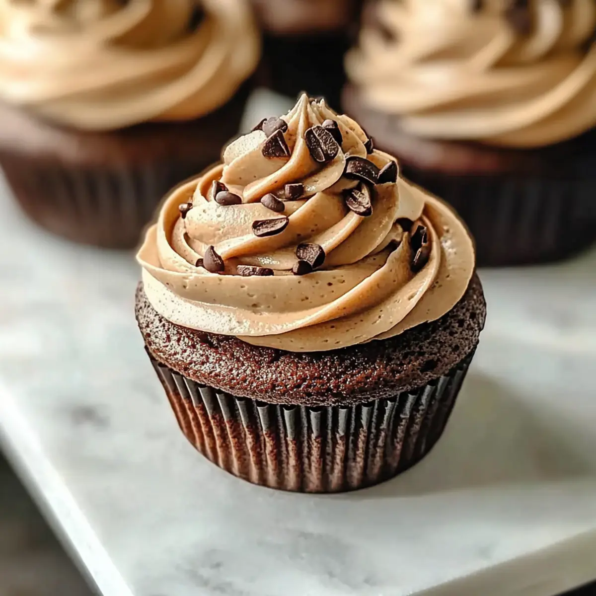 Espresso Cupcakes with Espresso Frosting