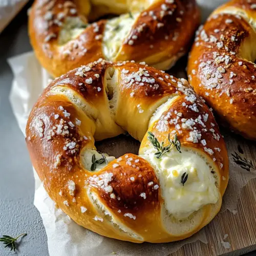 Mozzarella Stuffed Soft Pretzels