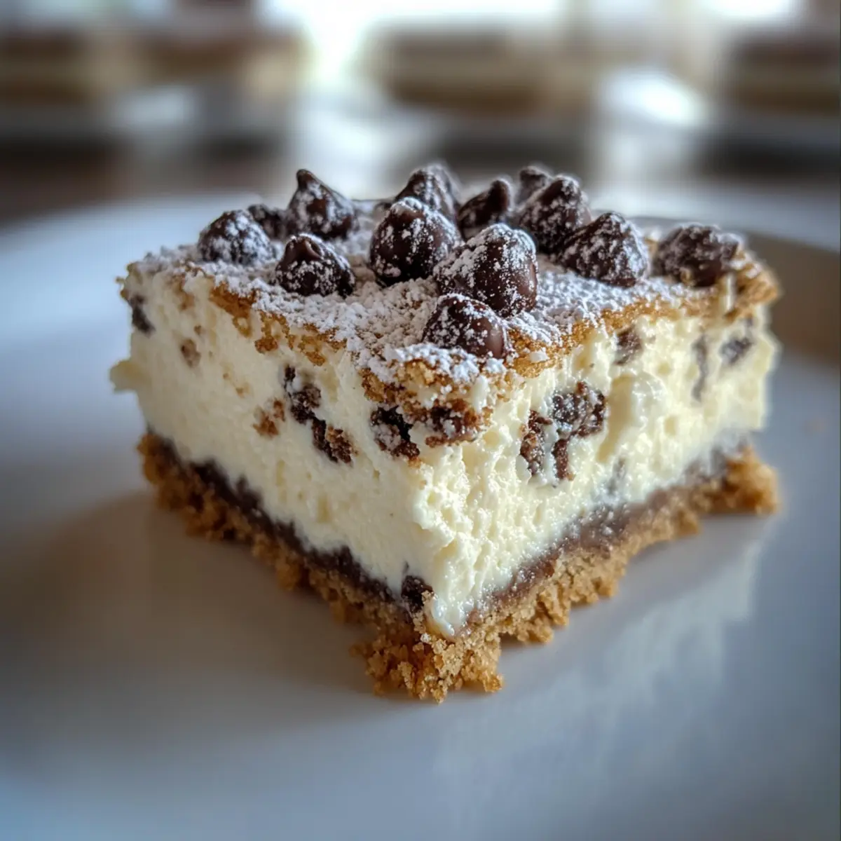 Cannoli Cheesecake Bars