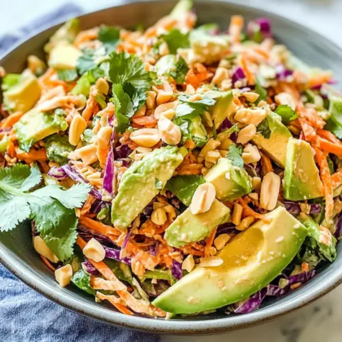 Shredded Thai Salad with Avocado