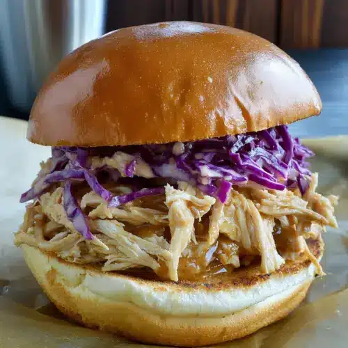Honey Mustard Shredded Chicken Sandwich