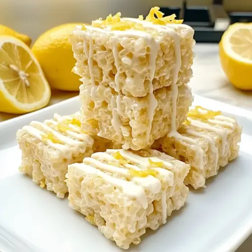 Lemon Rice Krispy Treats